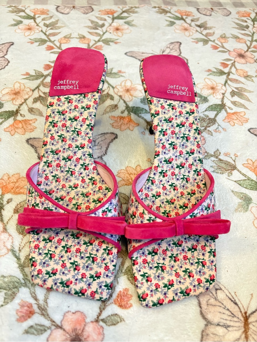 Jeffrey Campbell Floral Mules - Picture 2 of 3